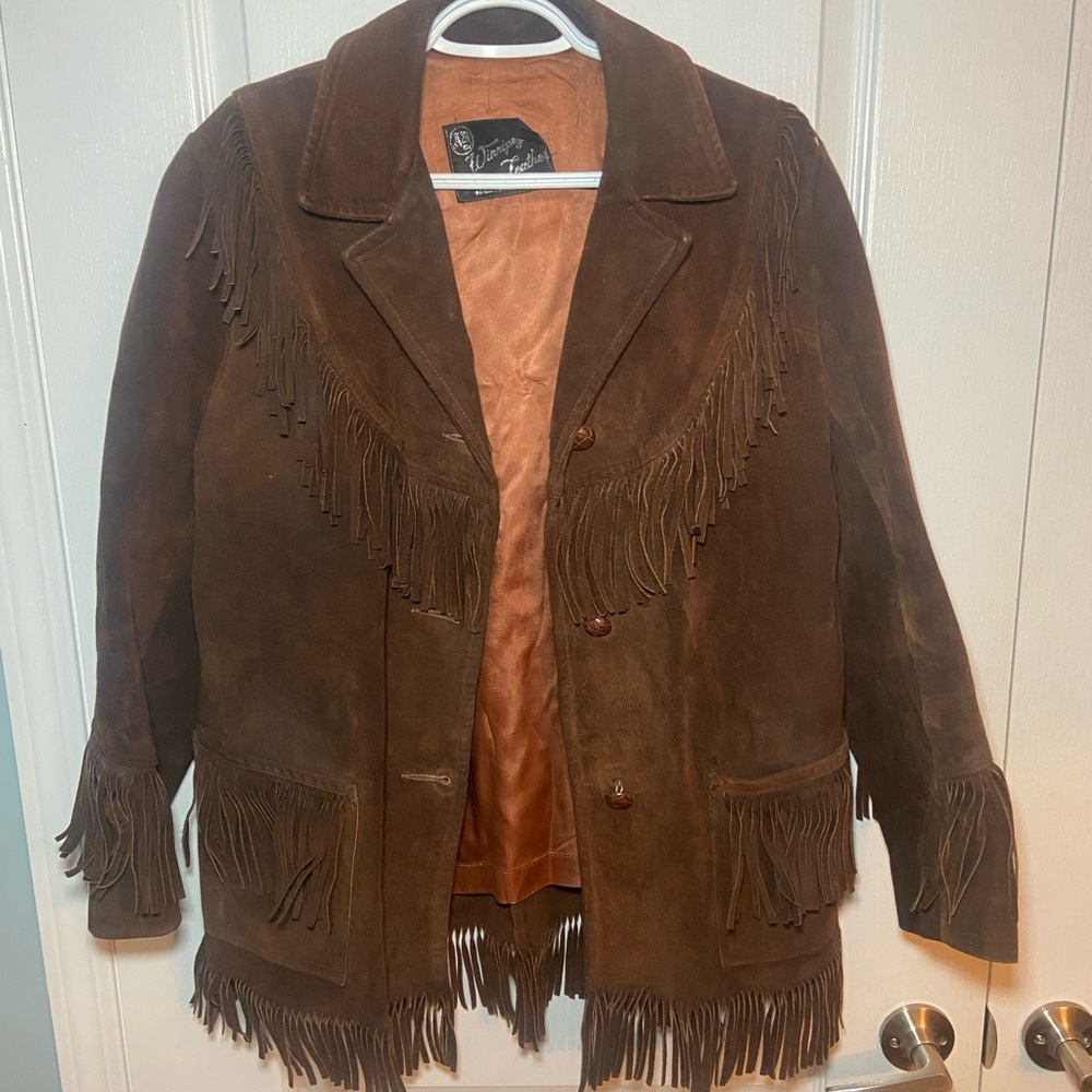 Women’s Winnipeg Leather, Suede Fringe Jacket